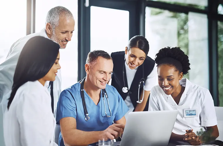 doctors over computer