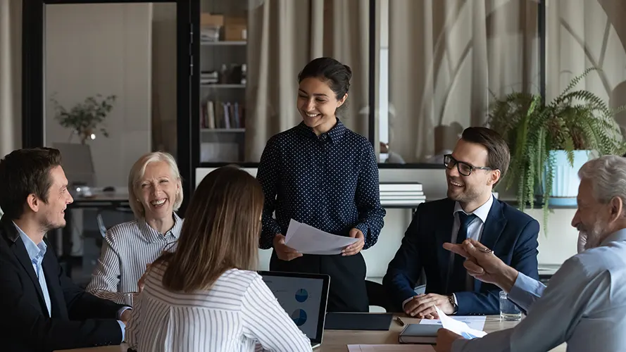 meeting room people